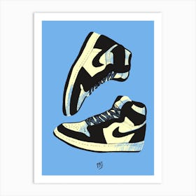 Blue Airs Art Print