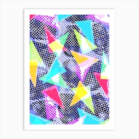 Spots And Triangles Art Print