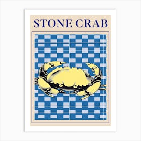 Stone Crab Seafood Poster Art Print