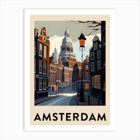 Amsterdam 4 Vintage Travel Poster Art Print