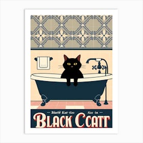 Black Cat 12 Art Print