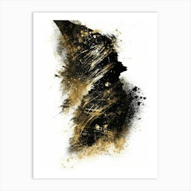 Black And Gold 115 Art Print