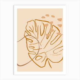 Monstera Leaf Art Print