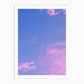 And the moon Art Print
