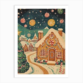 Gingerbread House Art Print