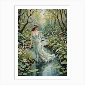 Fairy In The Forest Art Print