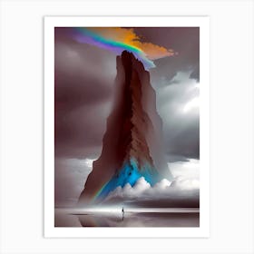 Rainbow Mountain Art Print