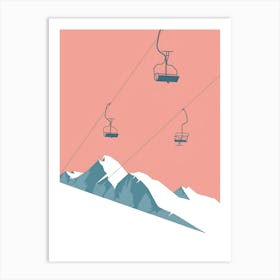 Ski Lift Art Print