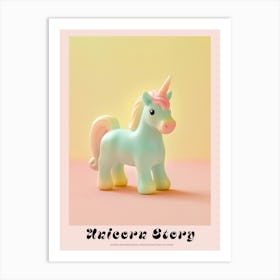 Pastel Toy Unicorn Photography 2 Poster Art Print
