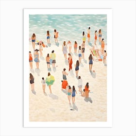 Happy Summer Day On The Beach 2 Art Print