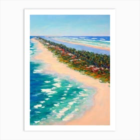 Surfers Paradise Beach Australia Monet Style Art Print