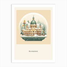 Budapest Hungary Snowglobe Poster Art Print