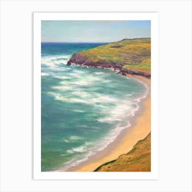 St Ives Bay Cornwall Monet Style Art Print