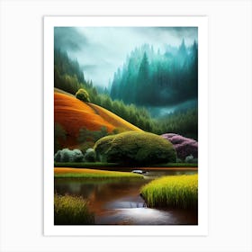 Landscape - Landscape Painting Art Print