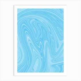 Blue Marble Background 1 Art Print