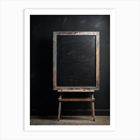 Blackboard Giving The Impression Of Vast Untouched Space Features An Appealing Smudged Texture Th (1) Art Print