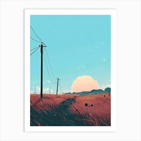 Landscape Minimalism Art Print