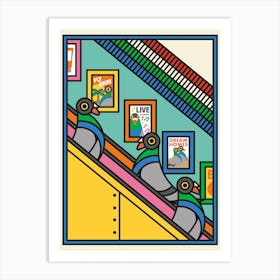 London Pigeons Picadilly Circus Train Commute Art Print