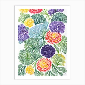 Rapini Marker vegetable Art Print