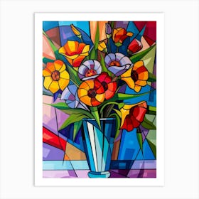 Flowers In A Vase 82 Art Print