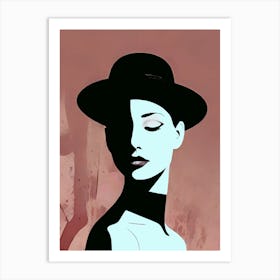 Woman With A Black Hat Art Print