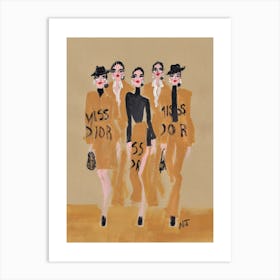 Runway Girls Art Print