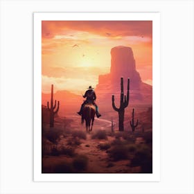 Cowboy Art Print