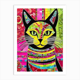 Hello Gorgeous Cat Art Print