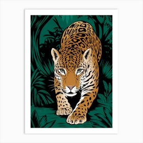 Jaguar In The Jungle Art Print