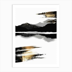 Abstract Brushstrokes 14 Art Print