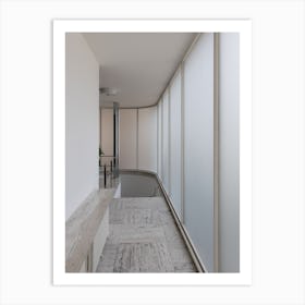 Architecture Mies Van Der Rohe Corridor Art Print