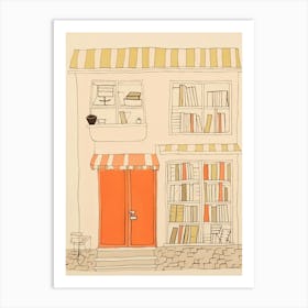 Tarragona The Book Nook Pastel Colours 4 Art Print