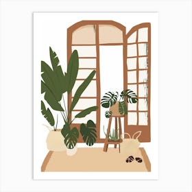 Room With Plants 2 Art Print