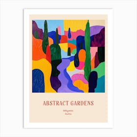 Colourful Gardens Volksgarten Austria 1 Red Poster Art Print