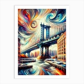 Manhattan Bridge 3 Art Print