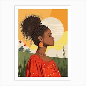 African American Girl Art Print