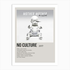 No Culture 2017 Poster 1 Art Print