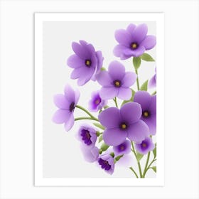 Purple Flowers Art Print