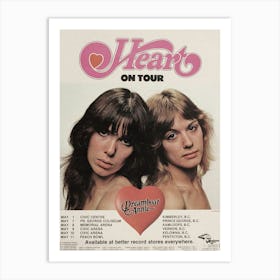 Heart On Tour Reproduction Concert Poster Art Print