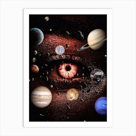 Eye Of The Sun Planets Solar System Art Print