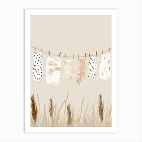 Clothesline 9 Art Print