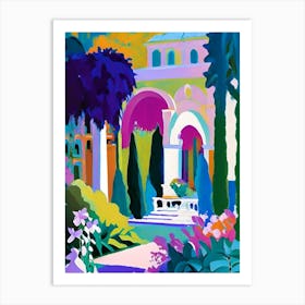 Mirabell Palace Gardens, Austria Abstract Still Life Art Print