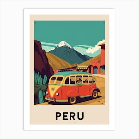 Peru 3 Vintage Travel Poster Art Print