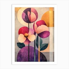 Abstract Flowers 16 Art Print