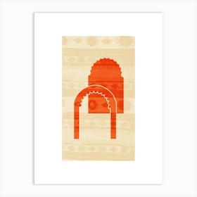 Abstract Oriental Arch Design Art Print