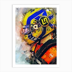 Lando Norris Mclaren F1 Art Print