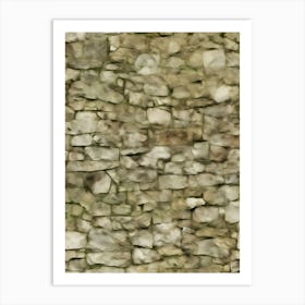 Distressed Brick Tile 20 1 Art Print