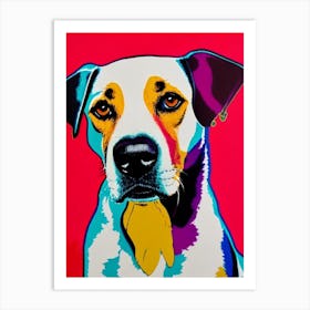 English Foxhound Andy Warhol Style Dog Art Print