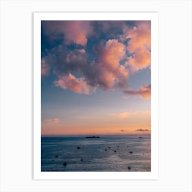 Amalfi Coast Sunset V Art Print