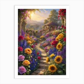 Garden Path 3 Art Print